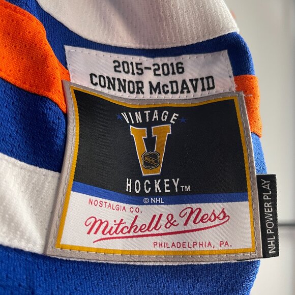 Men's Mitchell & Ness Edmonton Oilers McDavid Jersey Various Size - Picture 3 of 3
